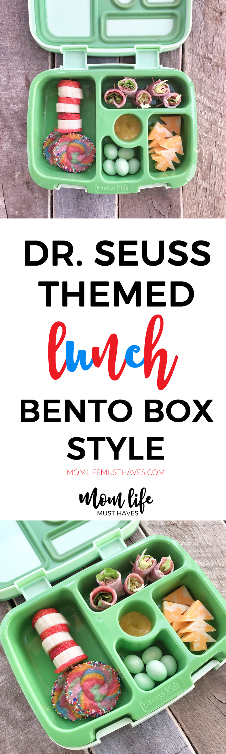 Dr. Seuss bento box lunch for kids! momlifemusthaves.com